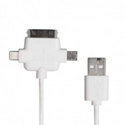 Cable USB 3 en 1 para iOS y...